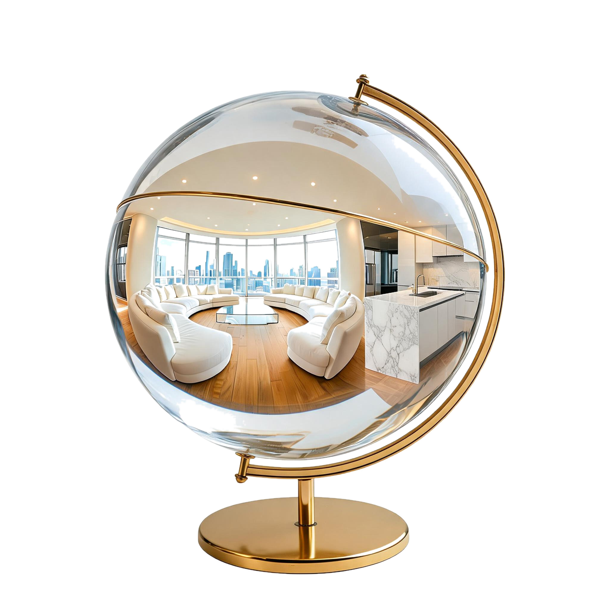 360°-Kugel — vollständige räumliche Aufnahme
